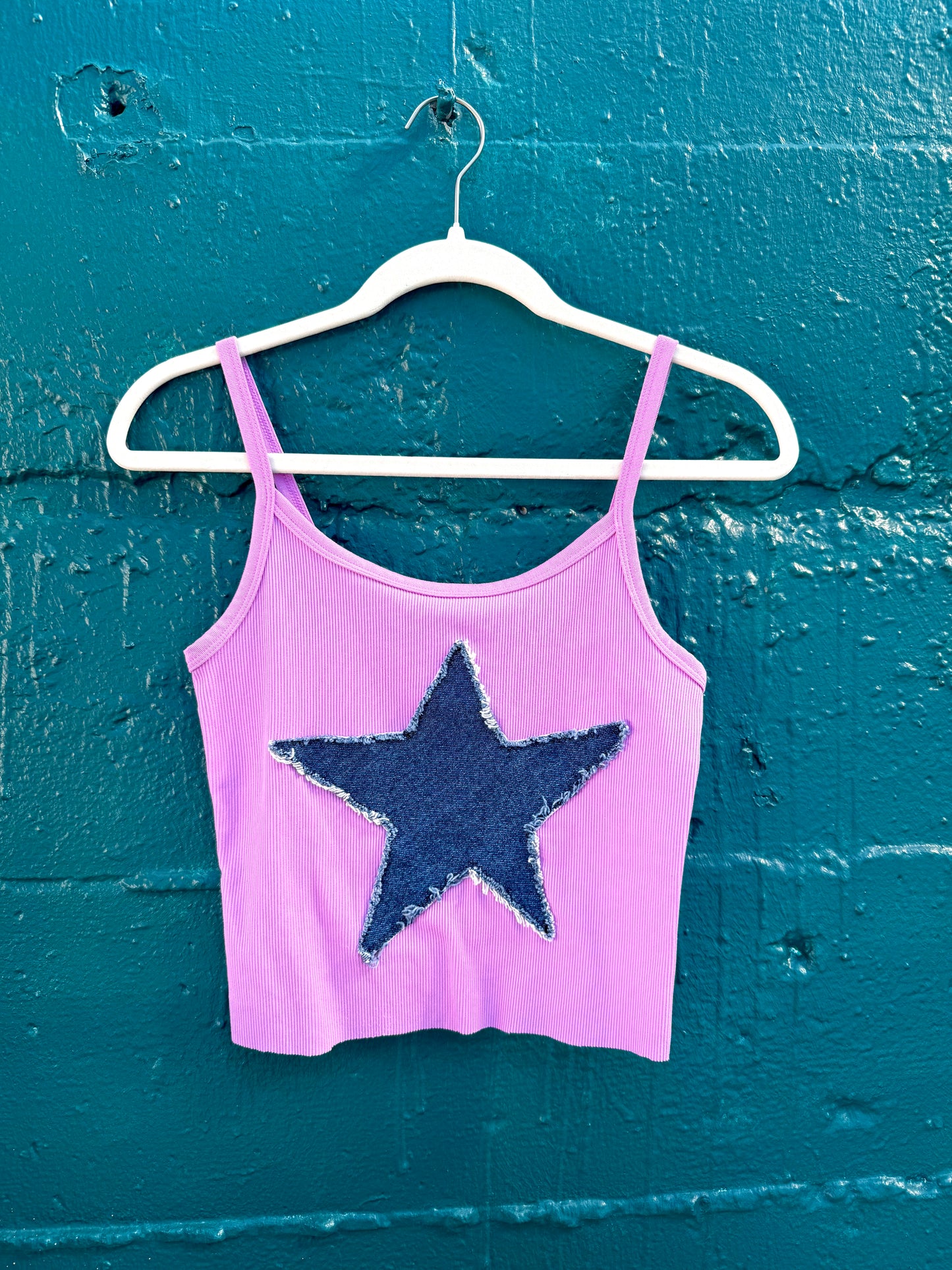 Lavender Denim Tank (M)