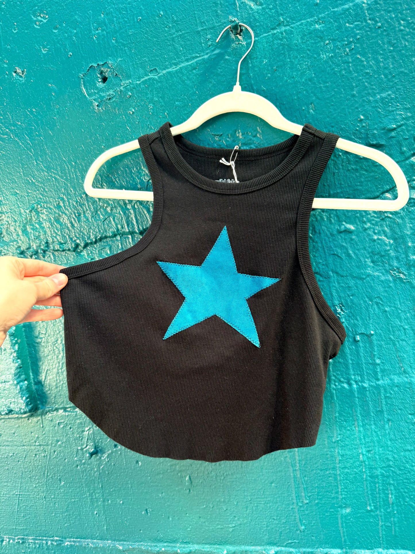 Blue Velvet Black Tank (L/XL)