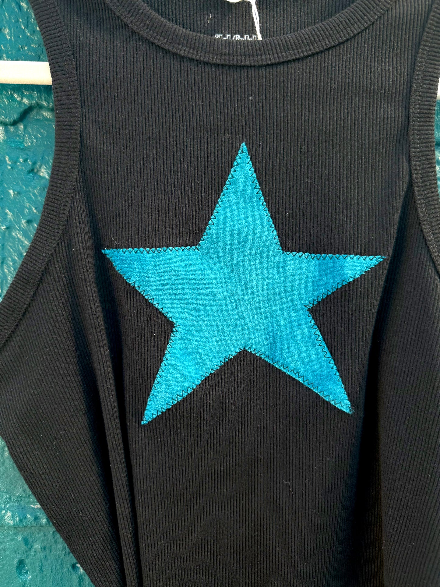 Blue Velvet Black Tank (L/XL)