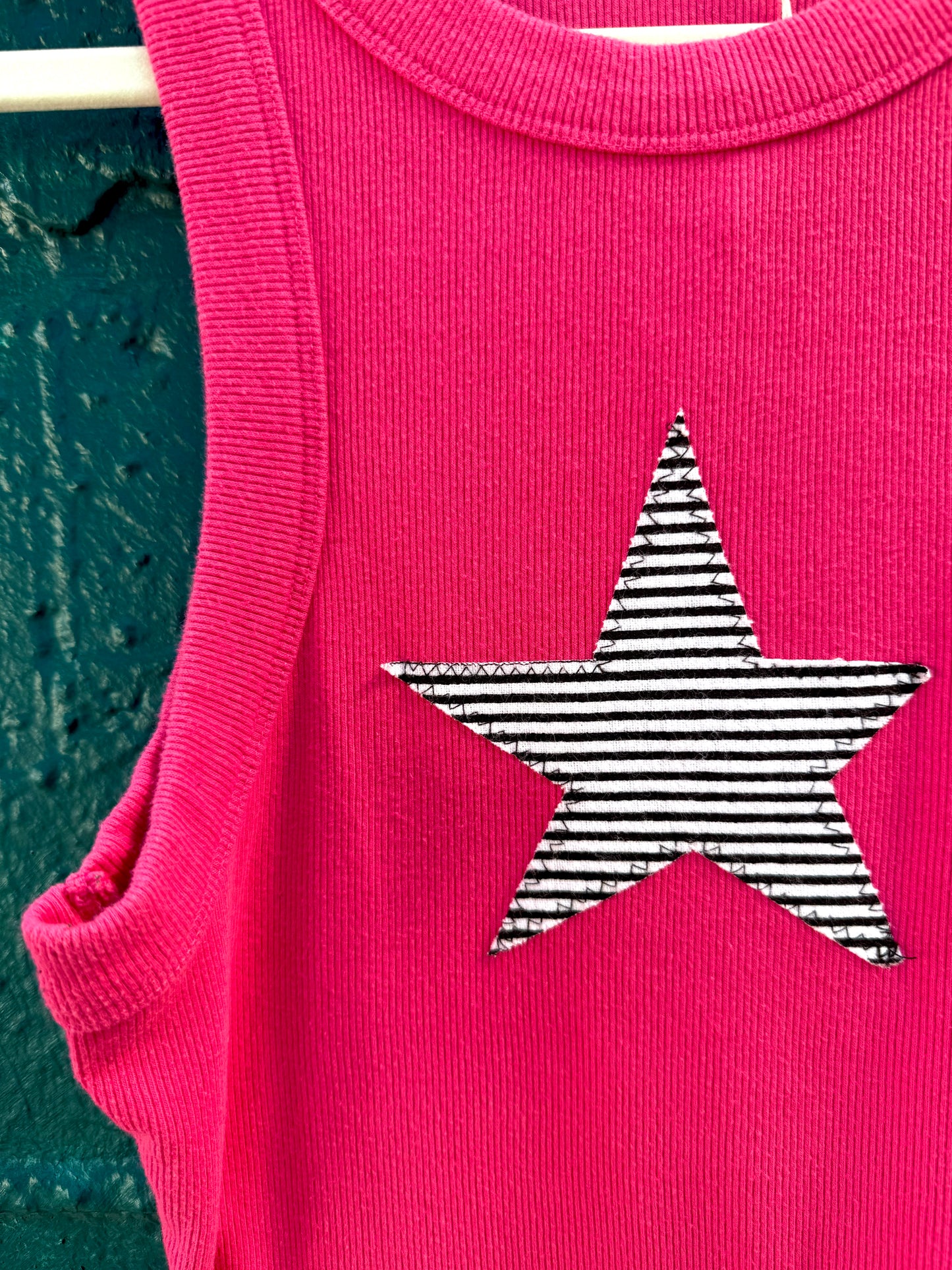 Pink & Striped Star Tank (S/M)