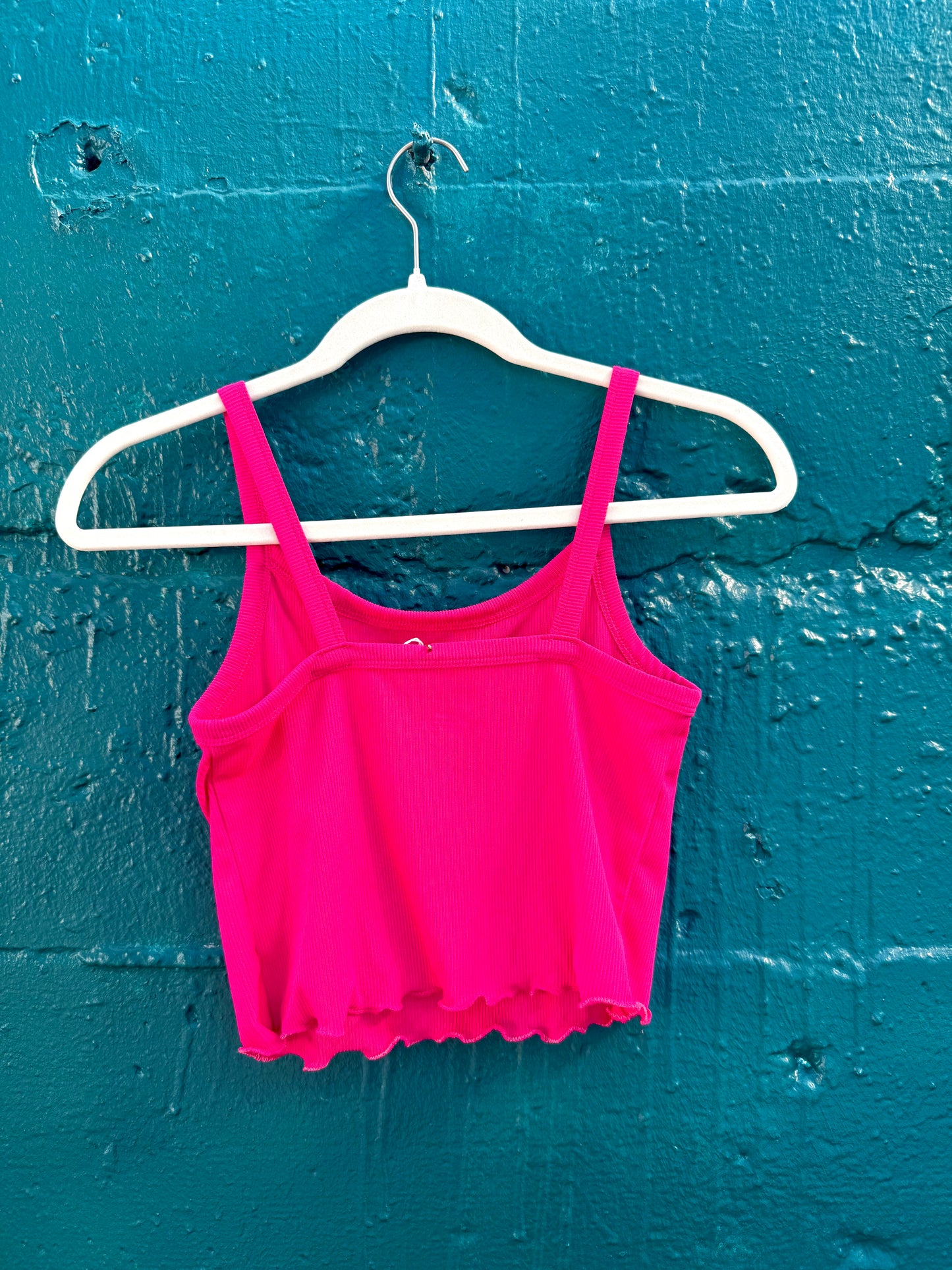 Pink & Fuzzy Black Star Tank (S/M)