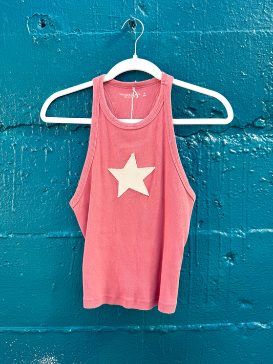 Terracotta & Yellow Star Tank (S/M)