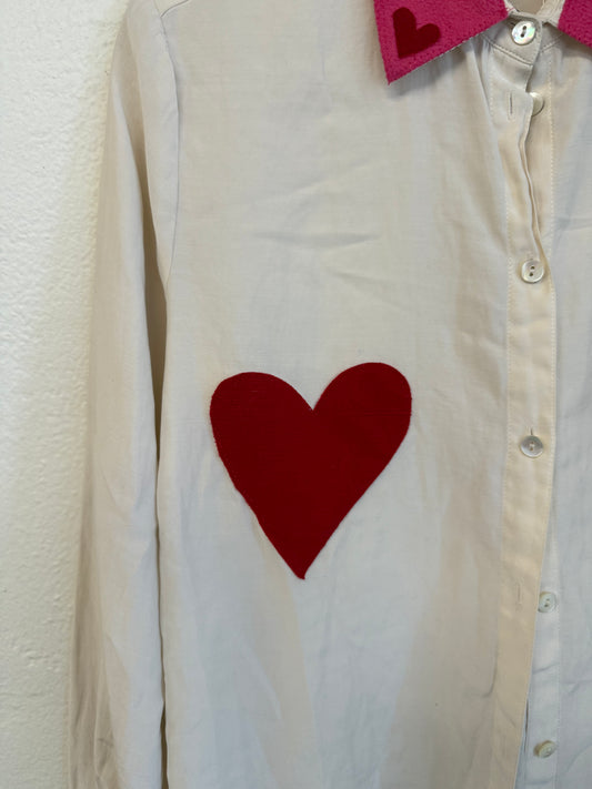 Heart Boob Button Up (XS/S)