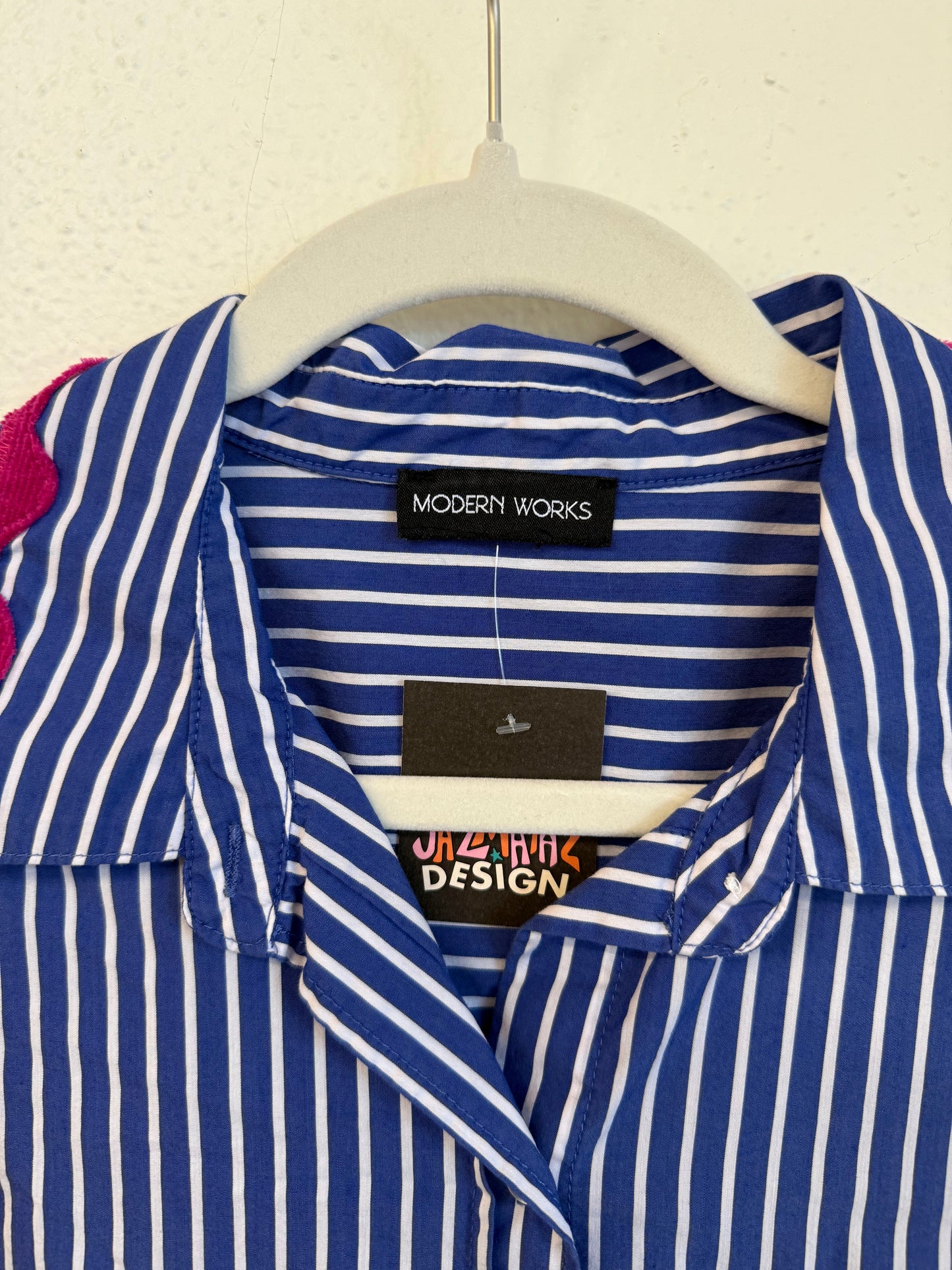 Striped Heart Button Up (XL/XXL)