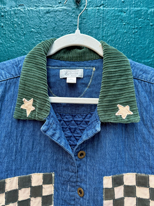 Quilted Checkered Coat (L)