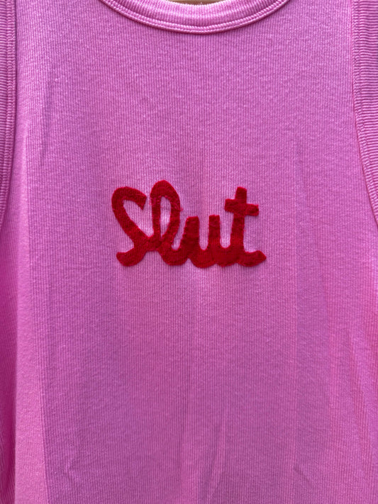 SLUT tank pink (M/L)