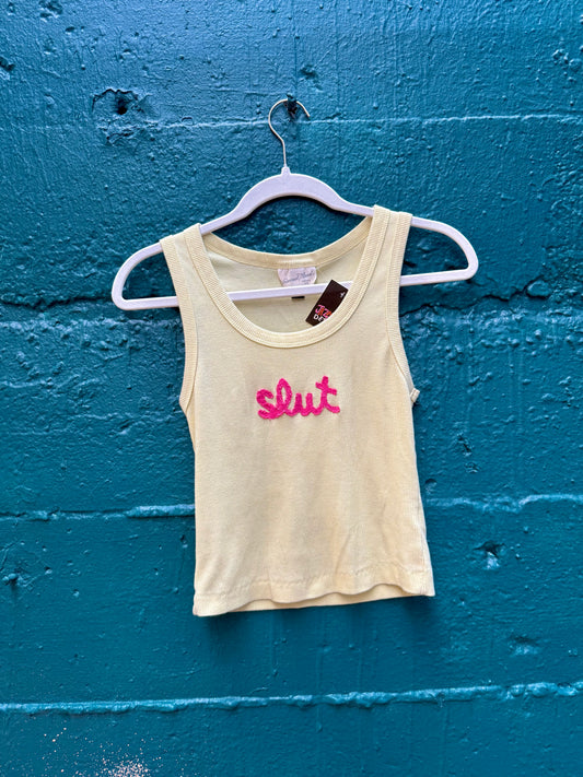 SLUT tank yellow (S)