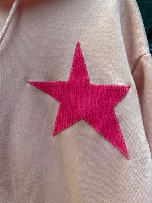 Pink star boobs zip up (L/XL)