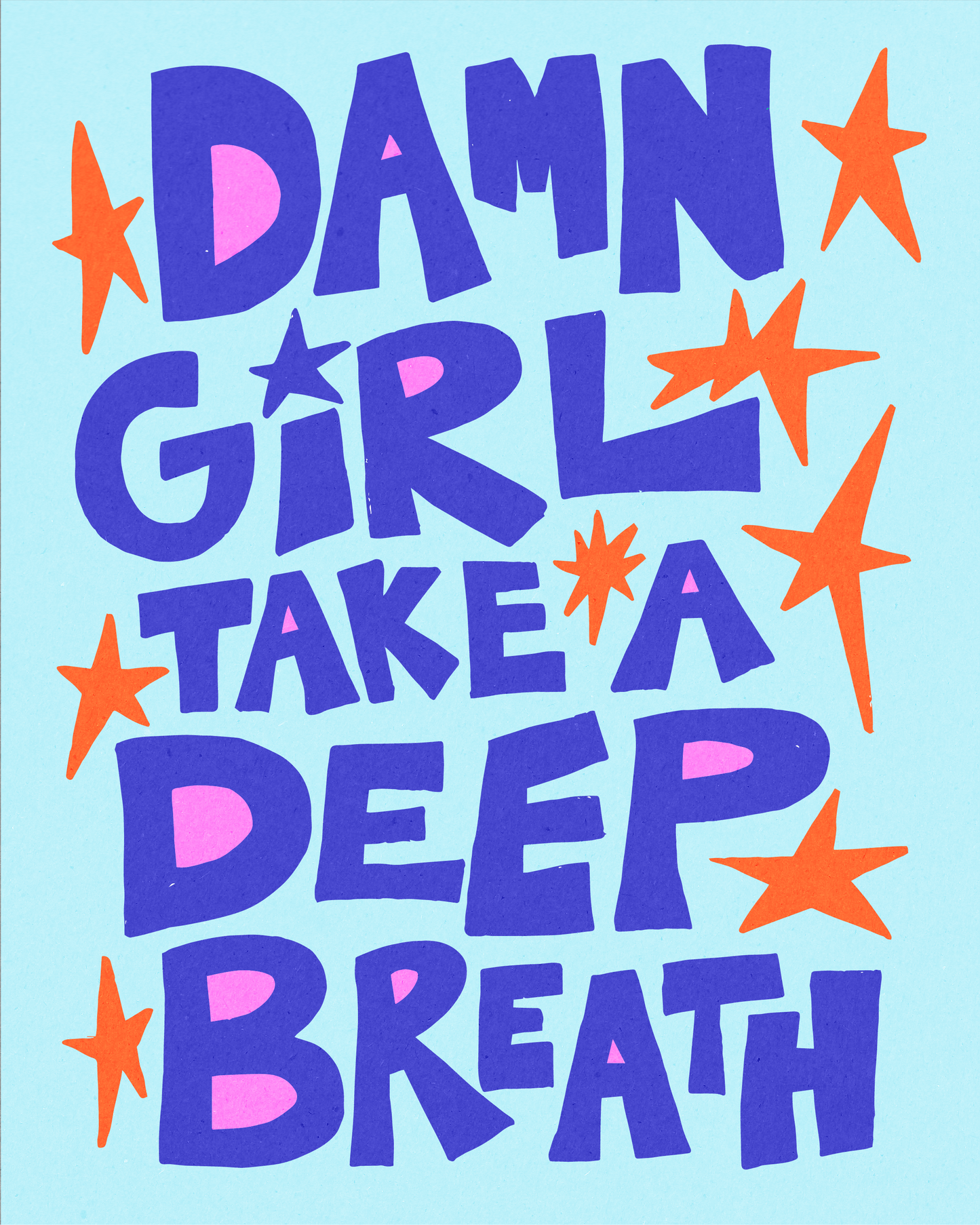 Damn girl take a deep breath!