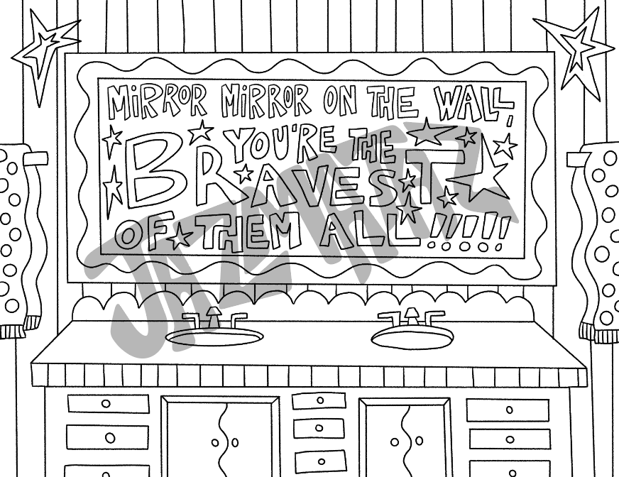House Tour Coloring Pages! (printable)