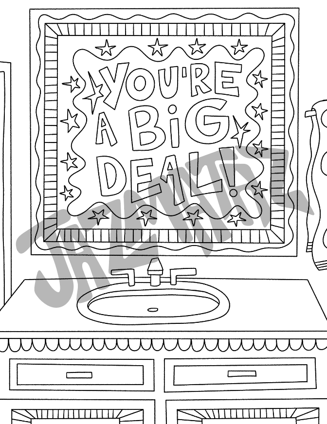 House Tour Coloring Pages! (printable)