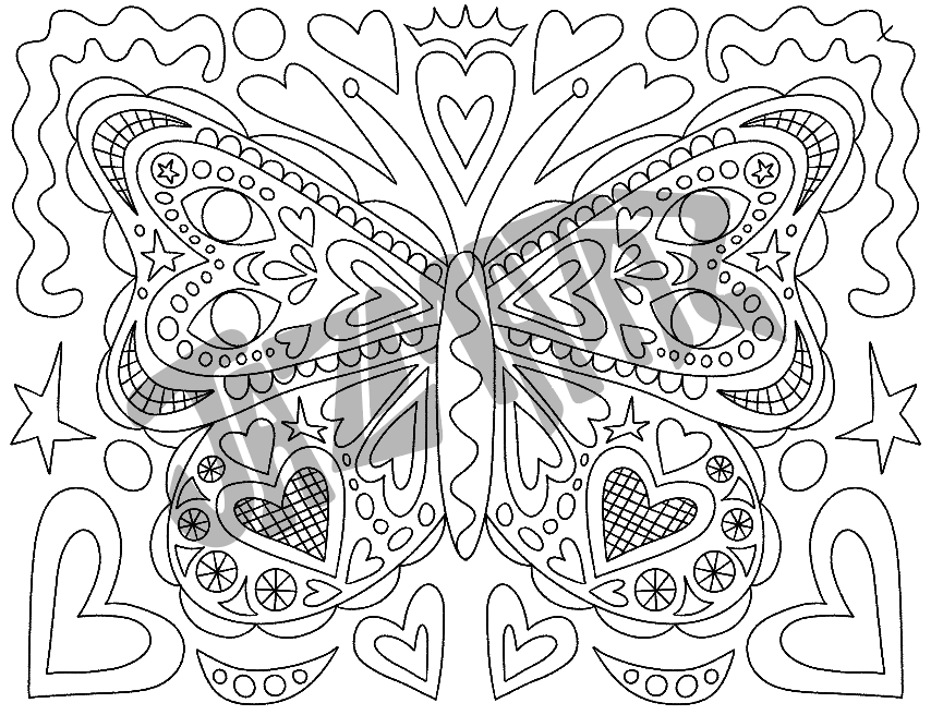 Butterfly Coloring Pages! (printable)