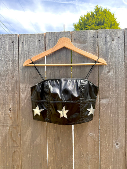 Leather silver star tank (S/M)