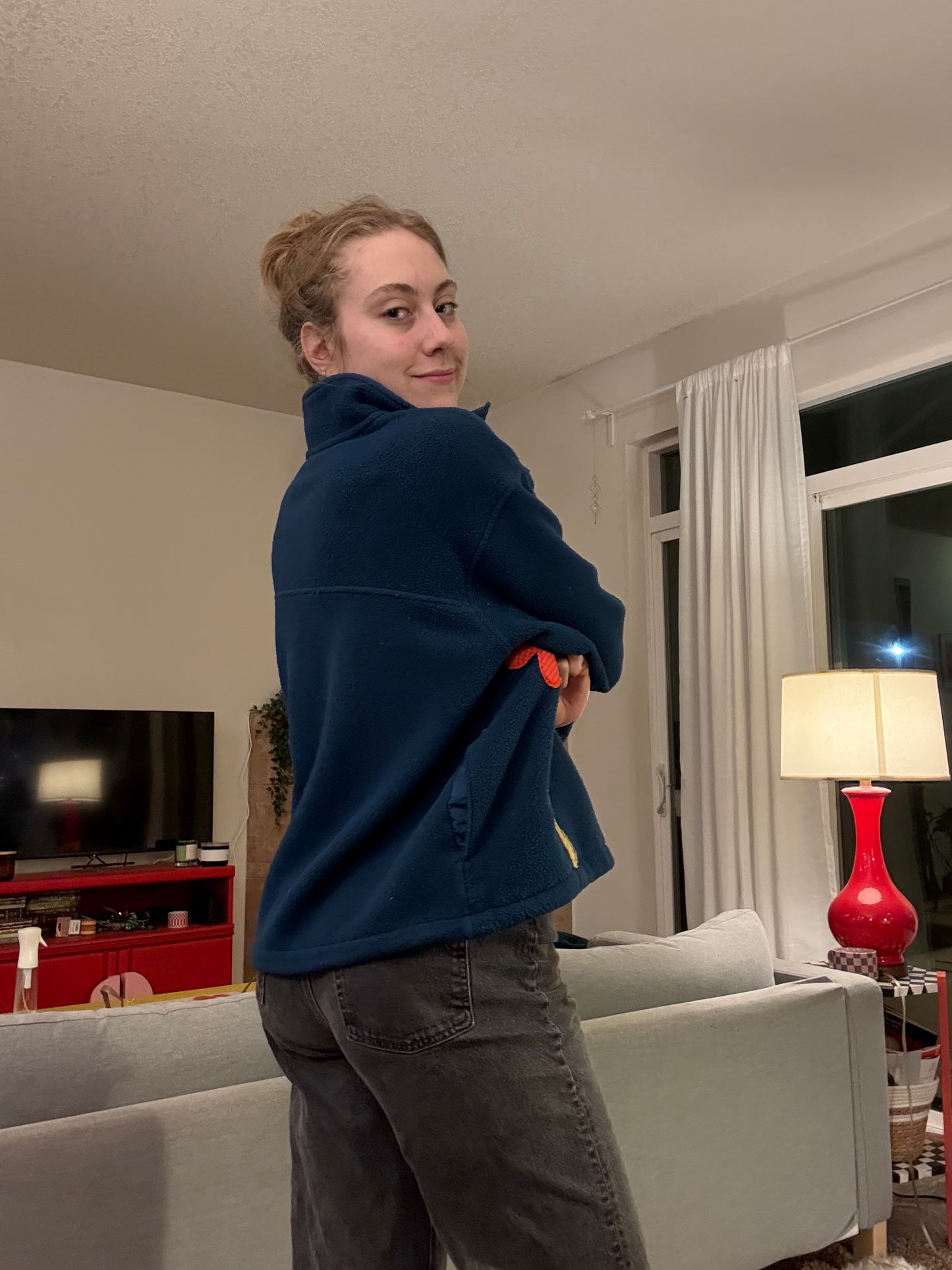 LL Bean Flower Fleece (L/XL)