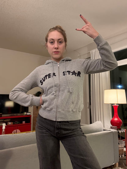 Superstar grey hoodie (S)