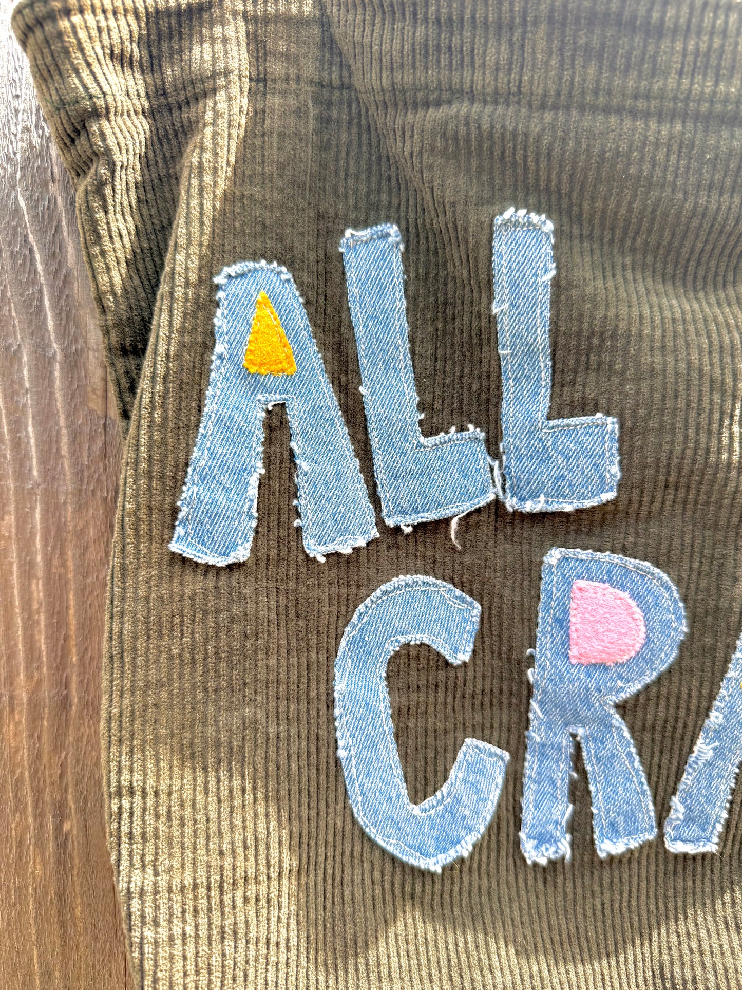 “All My Crap!” Corduroy Tote