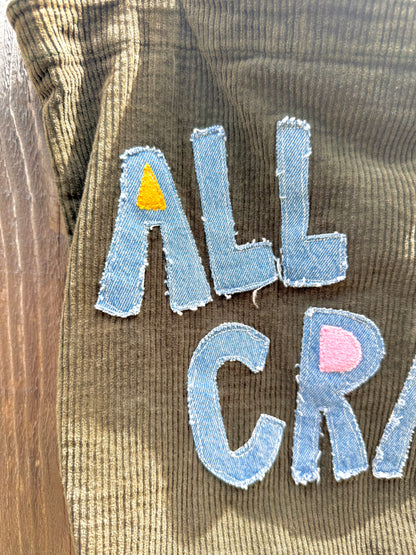 “All My Crap!” Corduroy Tote