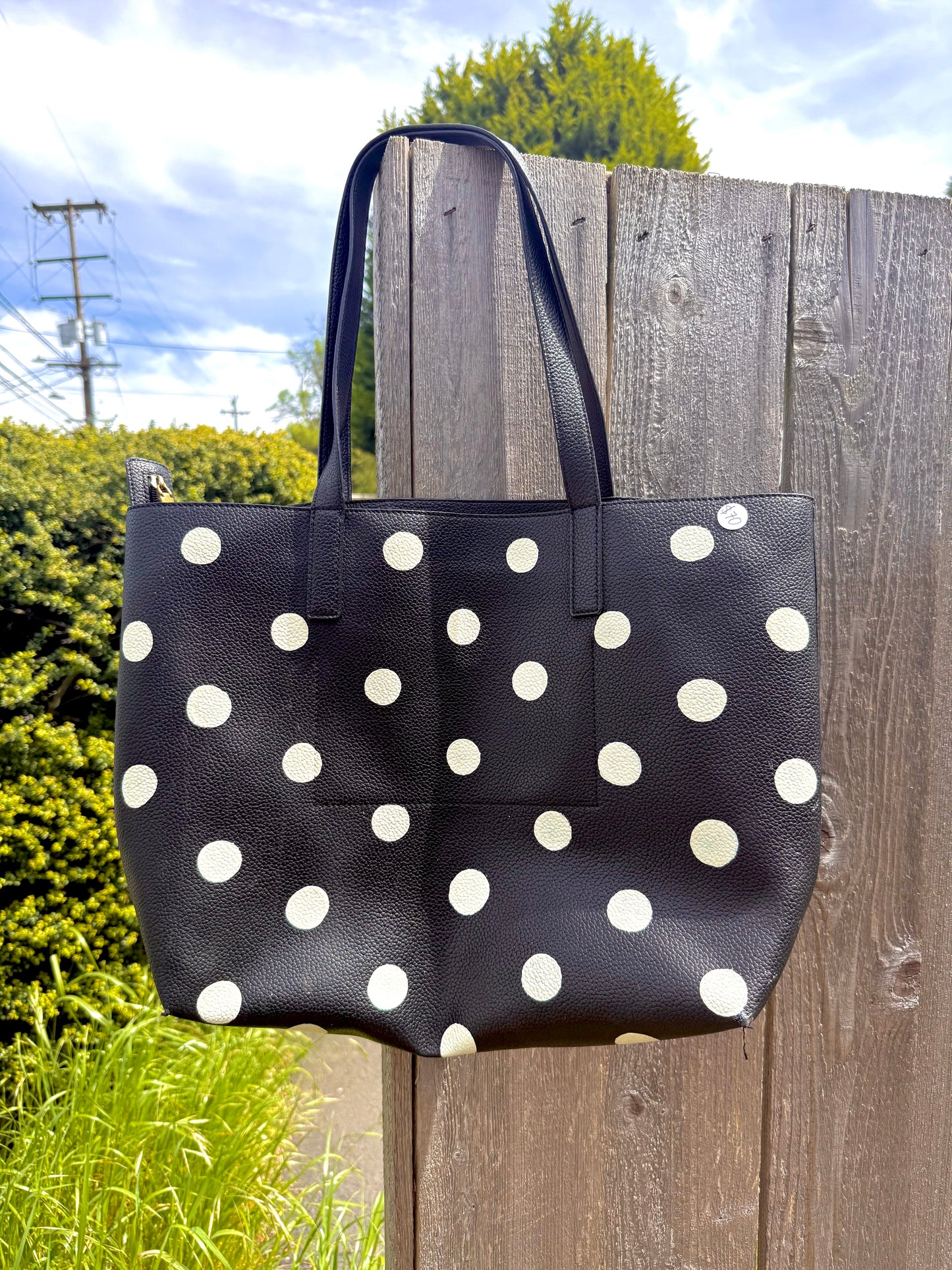 J Crew polka dot tote!