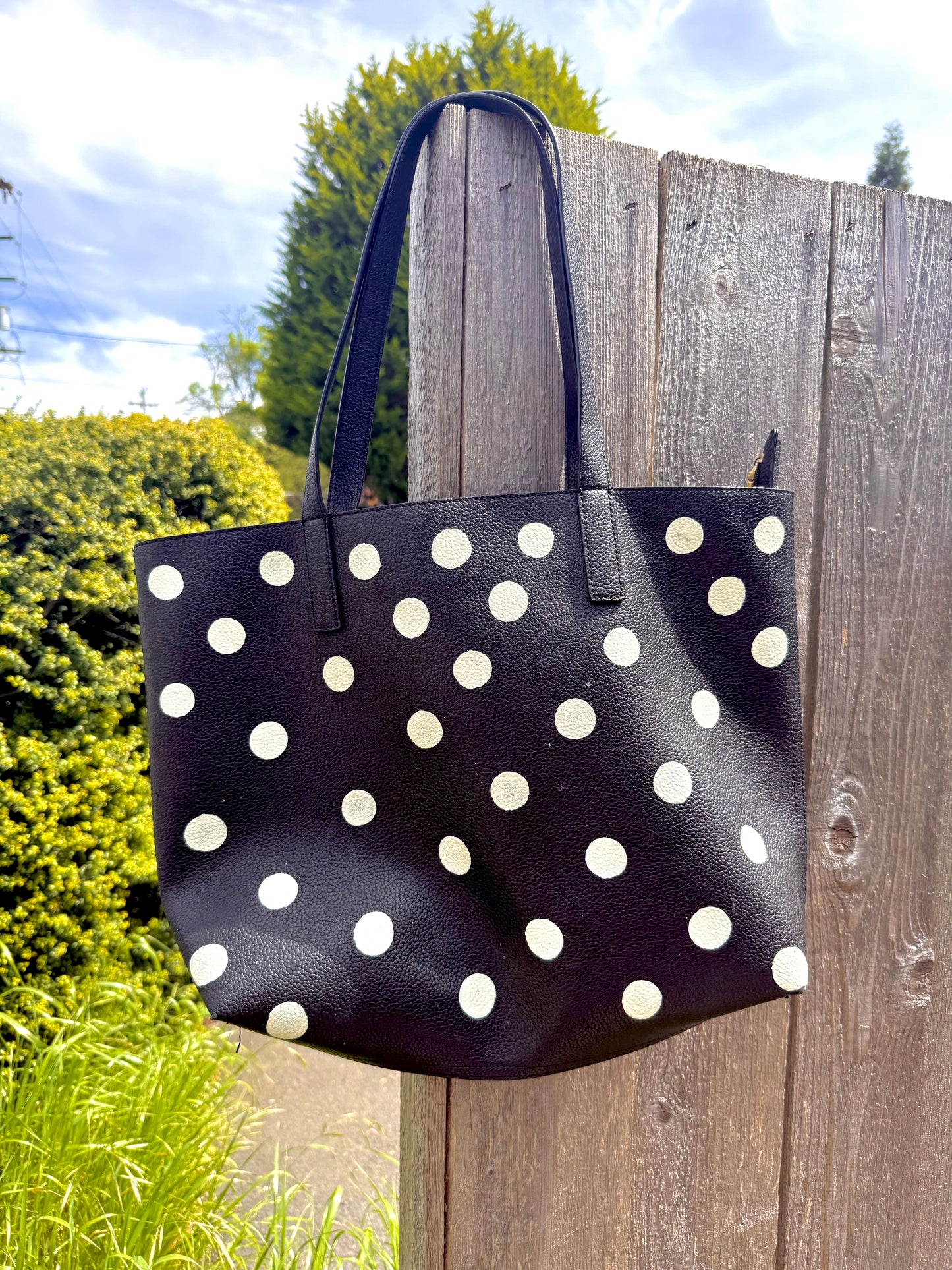 J Crew polka dot tote!