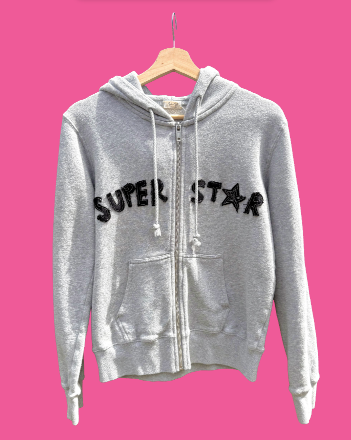 Superstar grey hoodie (S)
