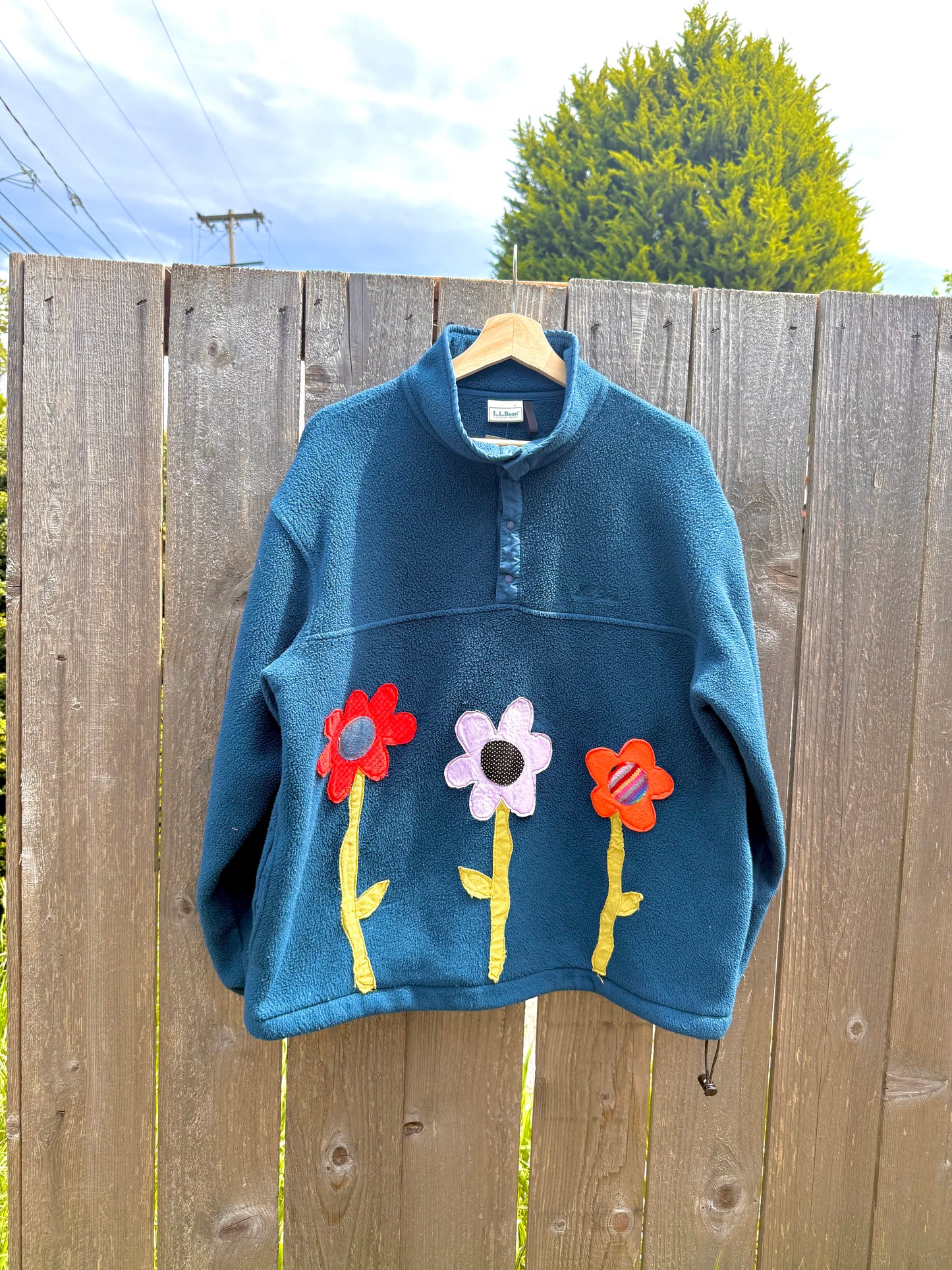 LL Bean Flower Fleece (L/XL)