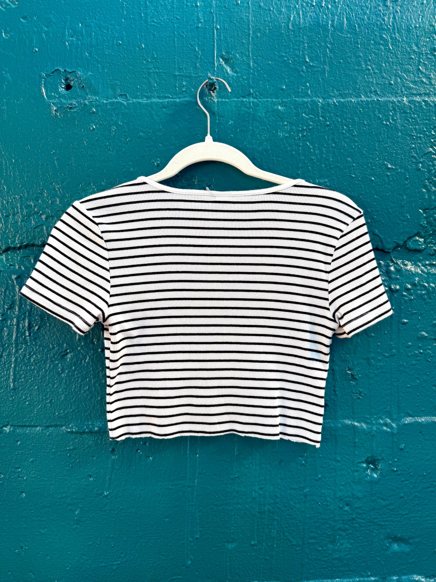 Striped Red Star T-Shirt (S)