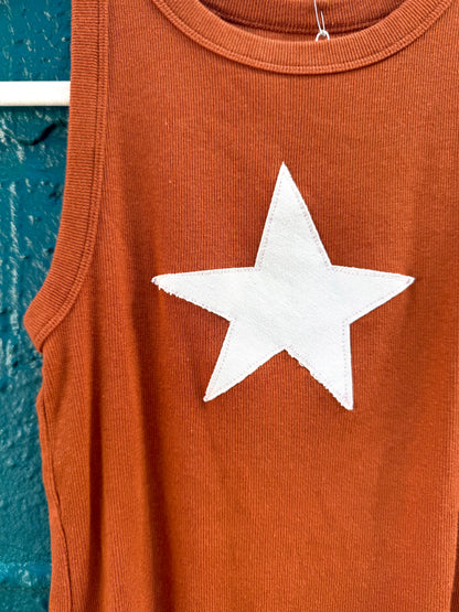 Brown & Cream Star Tank (M)