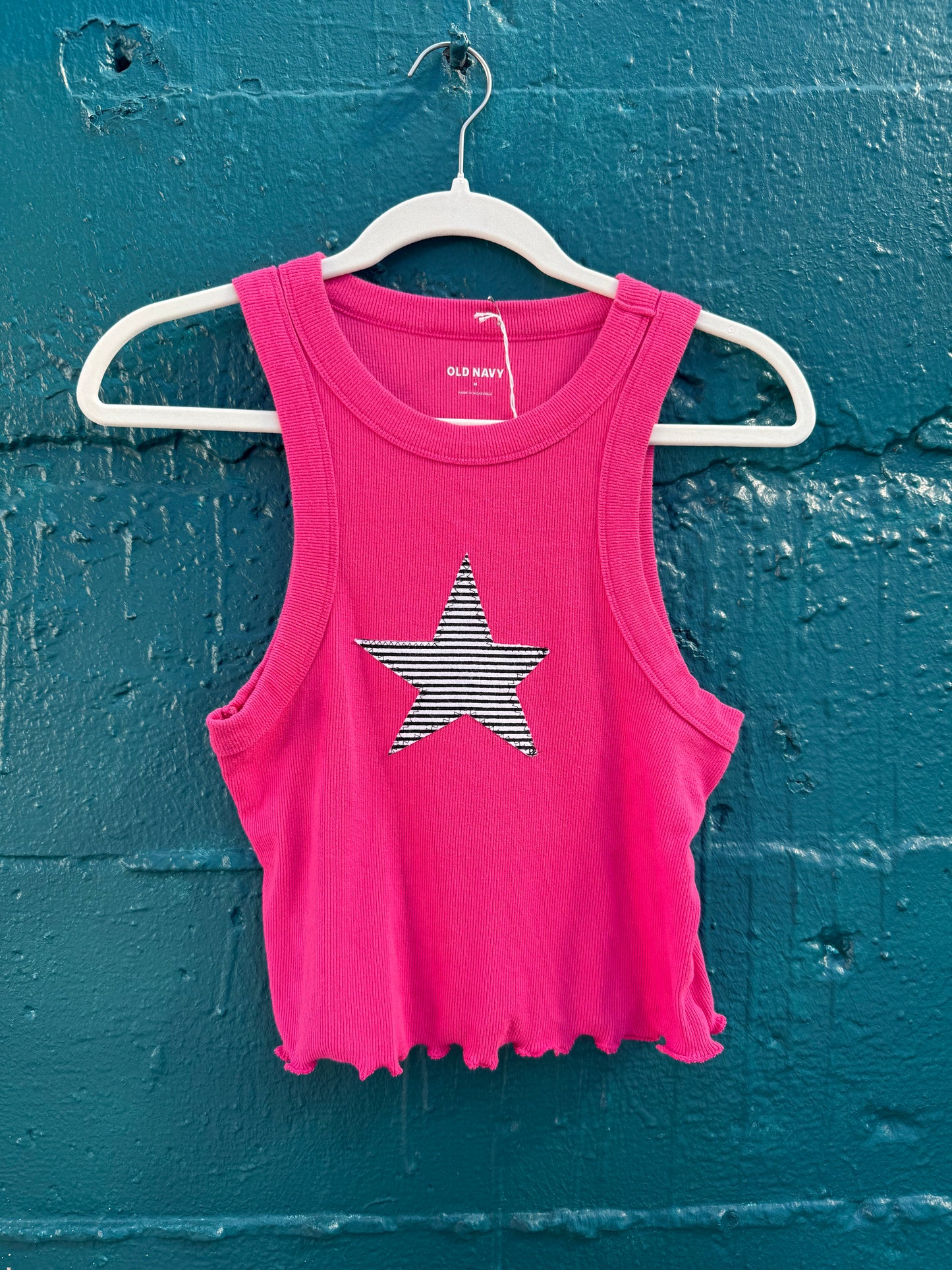 Pink & Striped Star Tank (S/M)
