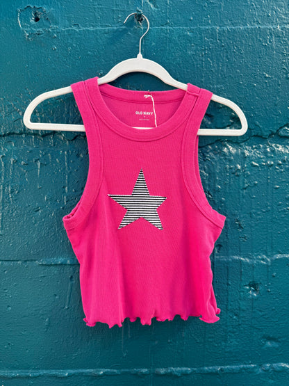 Pink & Striped Star Tank (S/M)