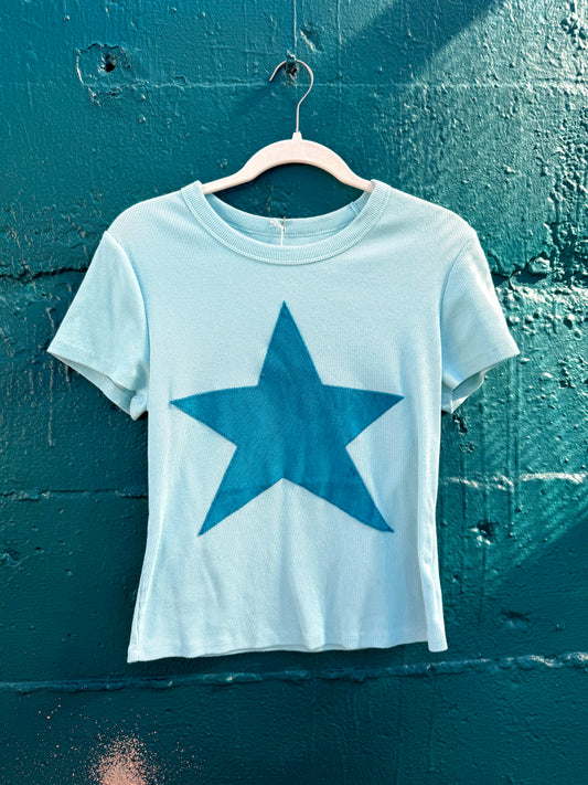 Blue Velvet Star T-Shirt (L)