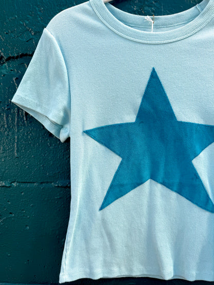 Blue Velvet Star T-Shirt (L)