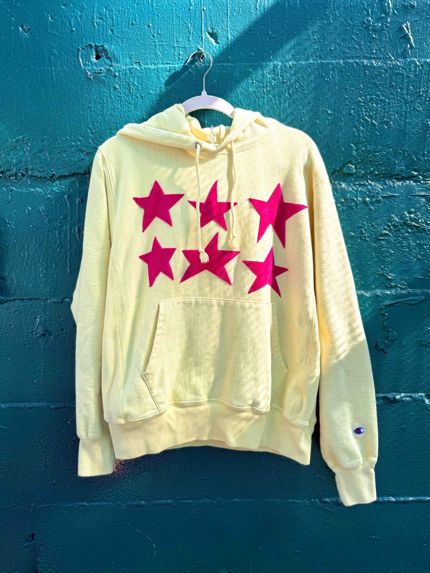 Yellow & Pink Star Hoodie (M)