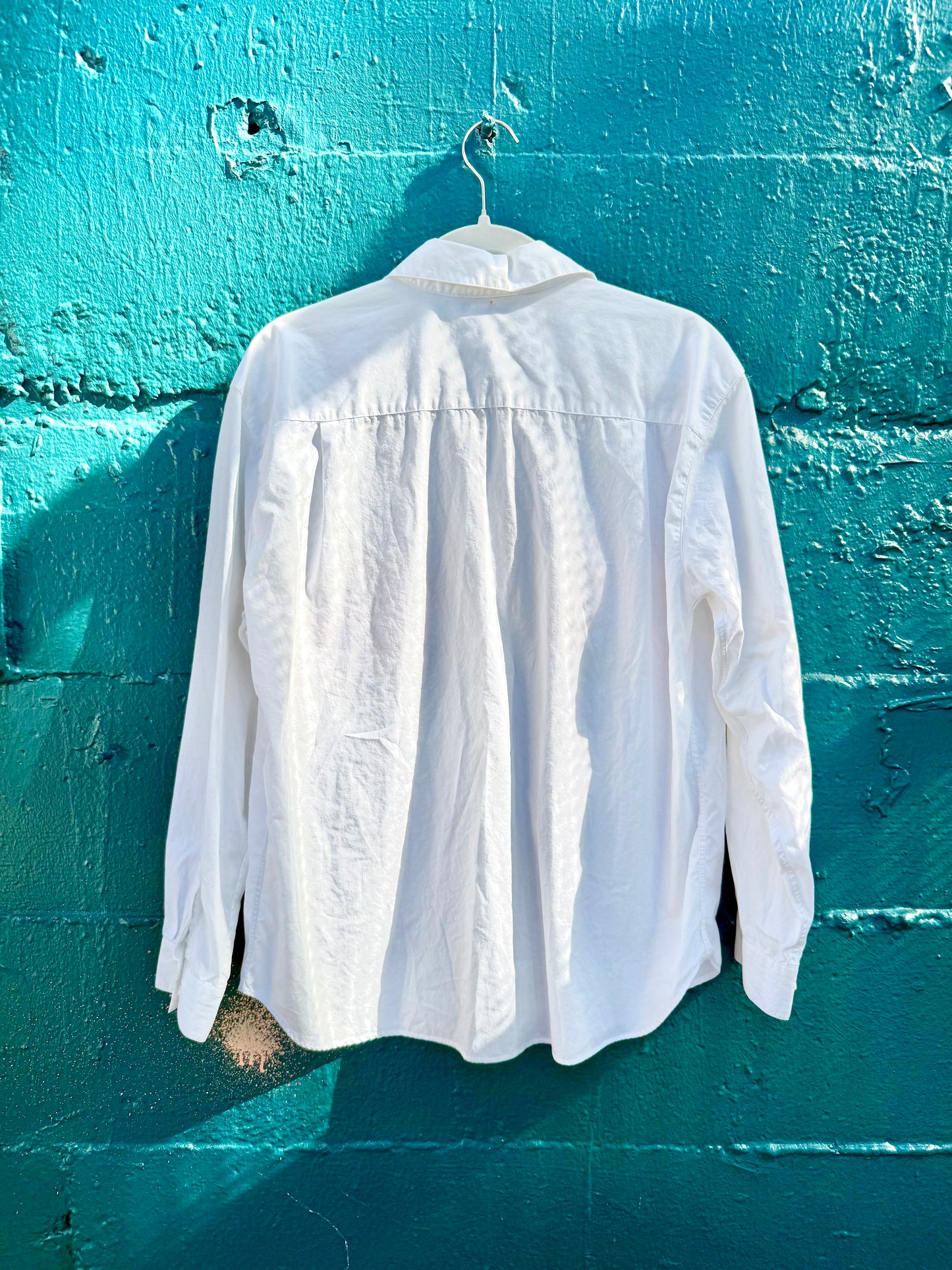 White & Fuzzy Star Boob Button-Up (M/L)