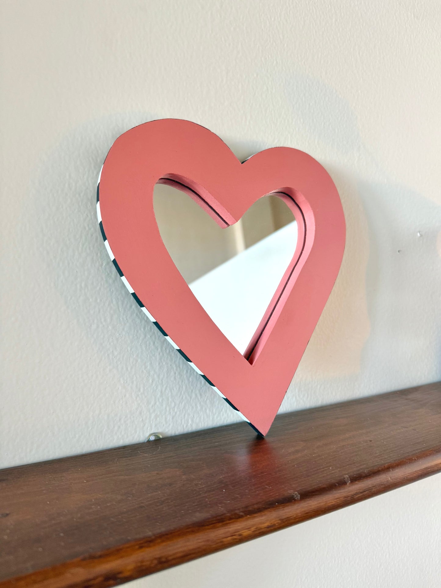 Pink & Checkered Star Mirror