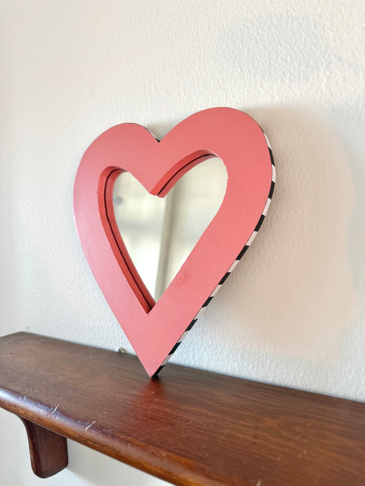 Pink & Checkered Star Mirror