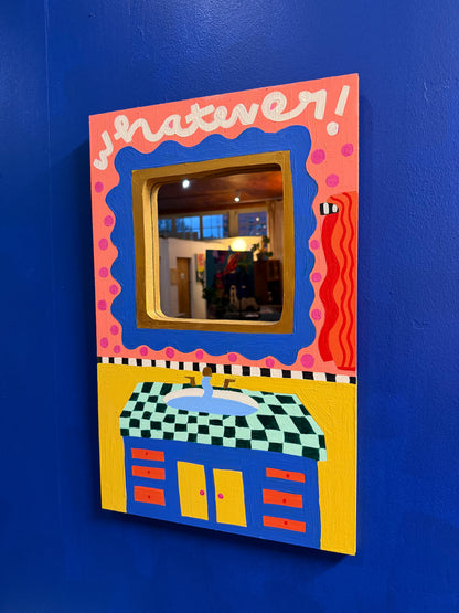 "Whatever" Mirror Painting (18x22)