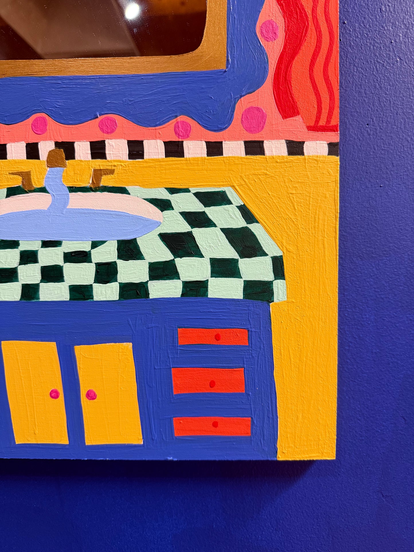 "Whatever" Mirror Painting (18x22)