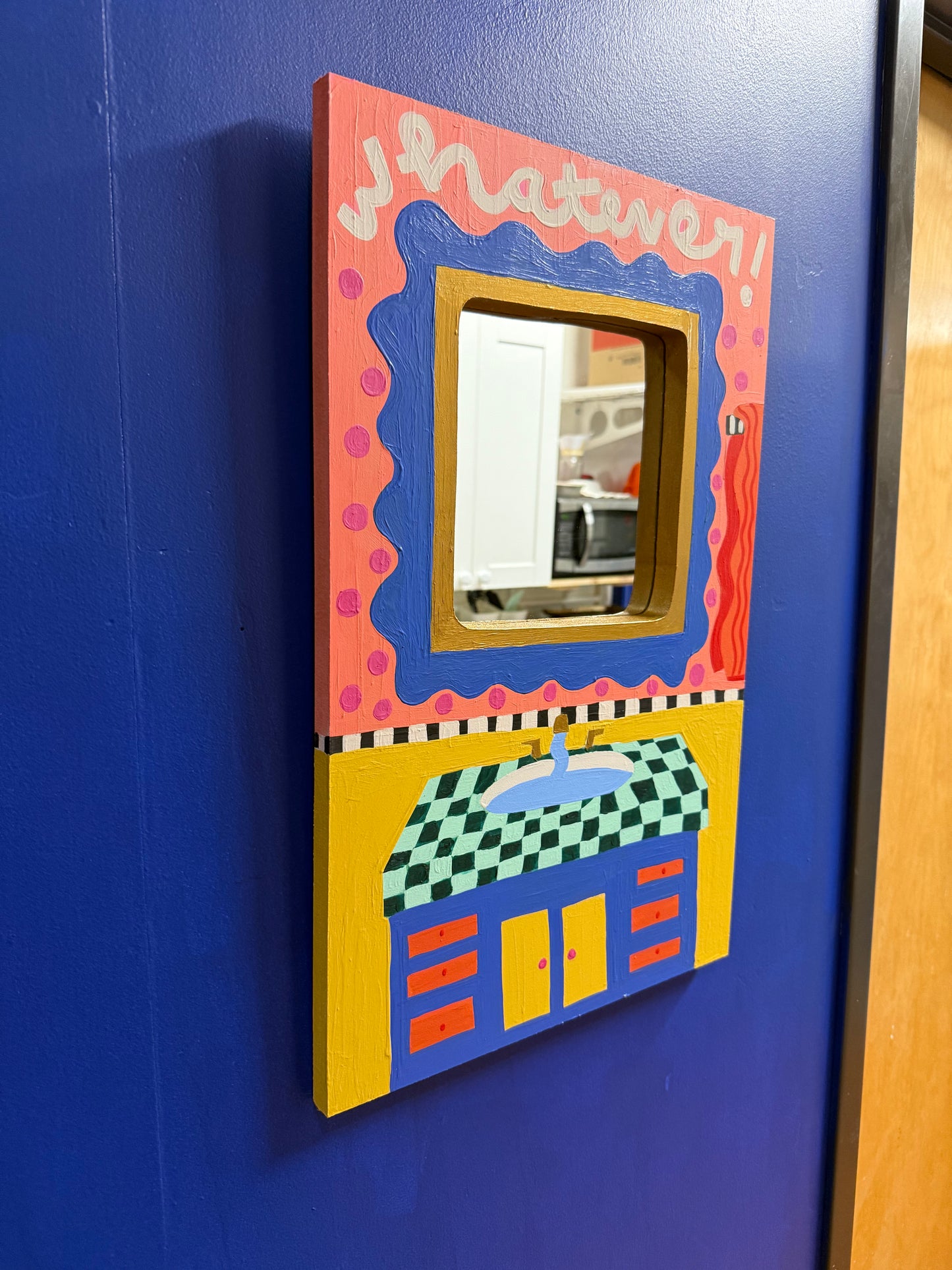 "Whatever" Mirror Painting (18x22)