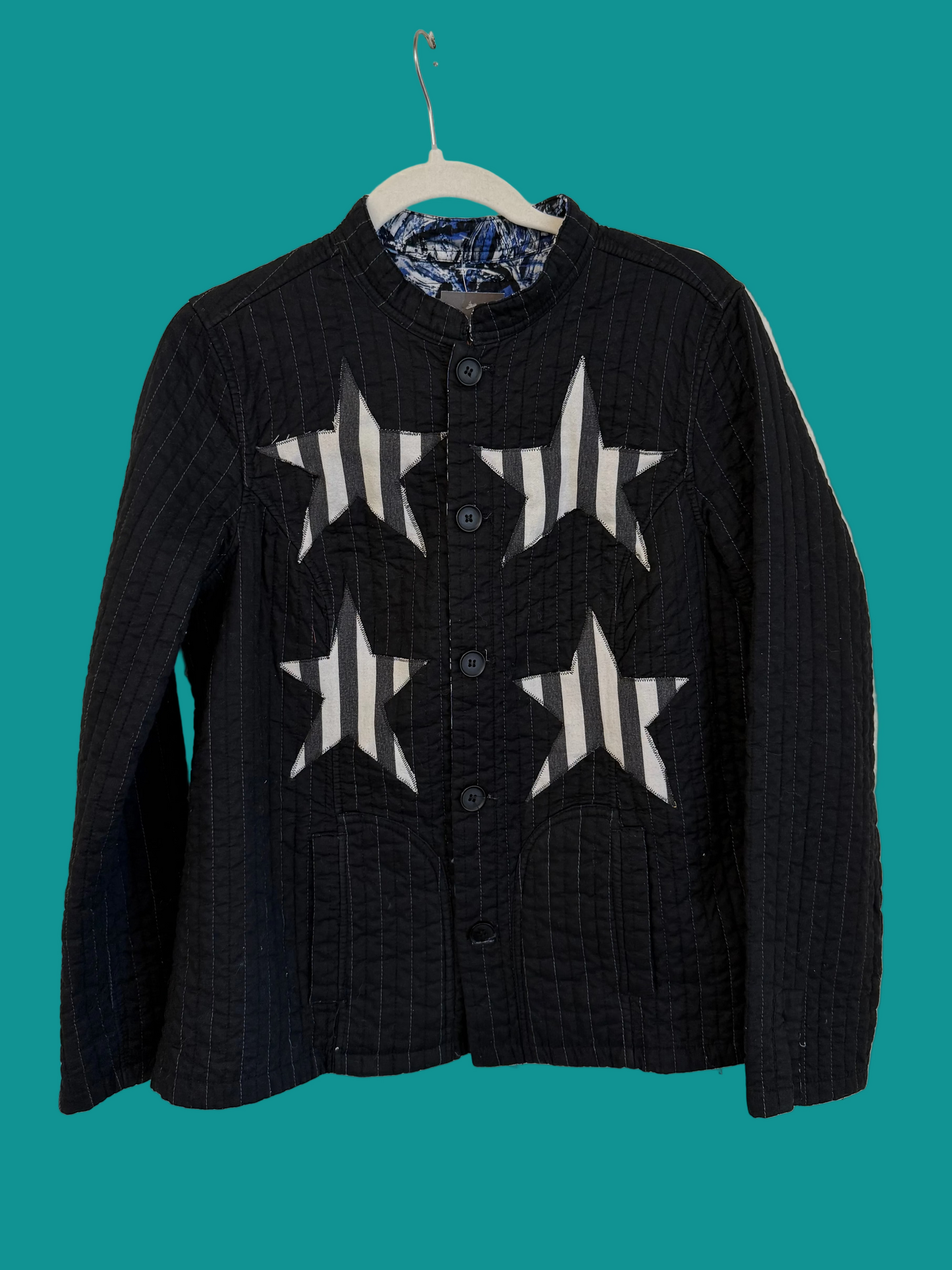 Striped Star Quilted Jacket (M)