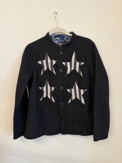 Striped Star Quilted Jacket (M)