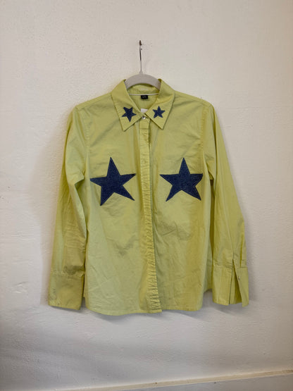 Green Star Boob Button Up (S/M)