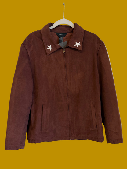 Brown Suede Star Jacket (M/L)