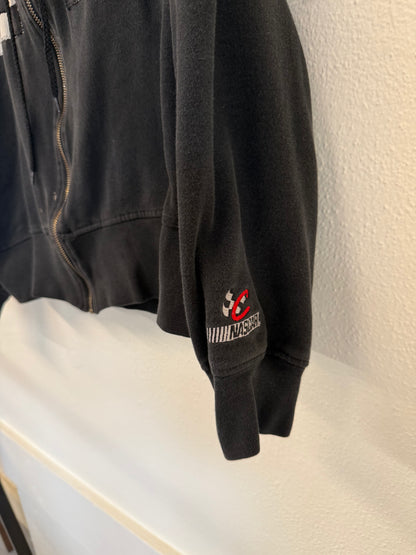 Black Checkered Hoodie (S/M)