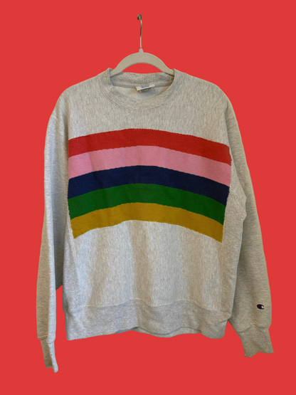 Rainbow Grey Crewneck (L/XL)