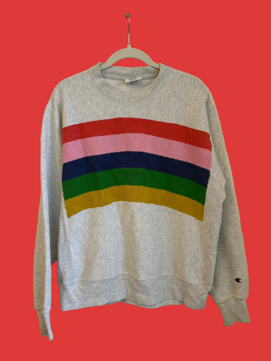 Rainbow Grey Crewneck (L/XL)