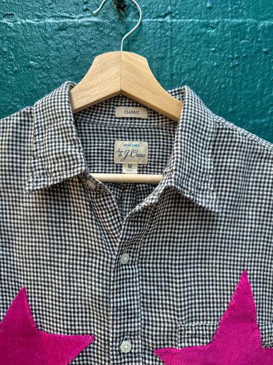 Gigham star boob button up (M)