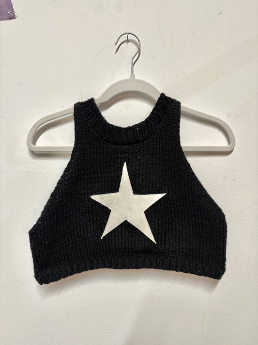Hand-Knit star tank (M/L)