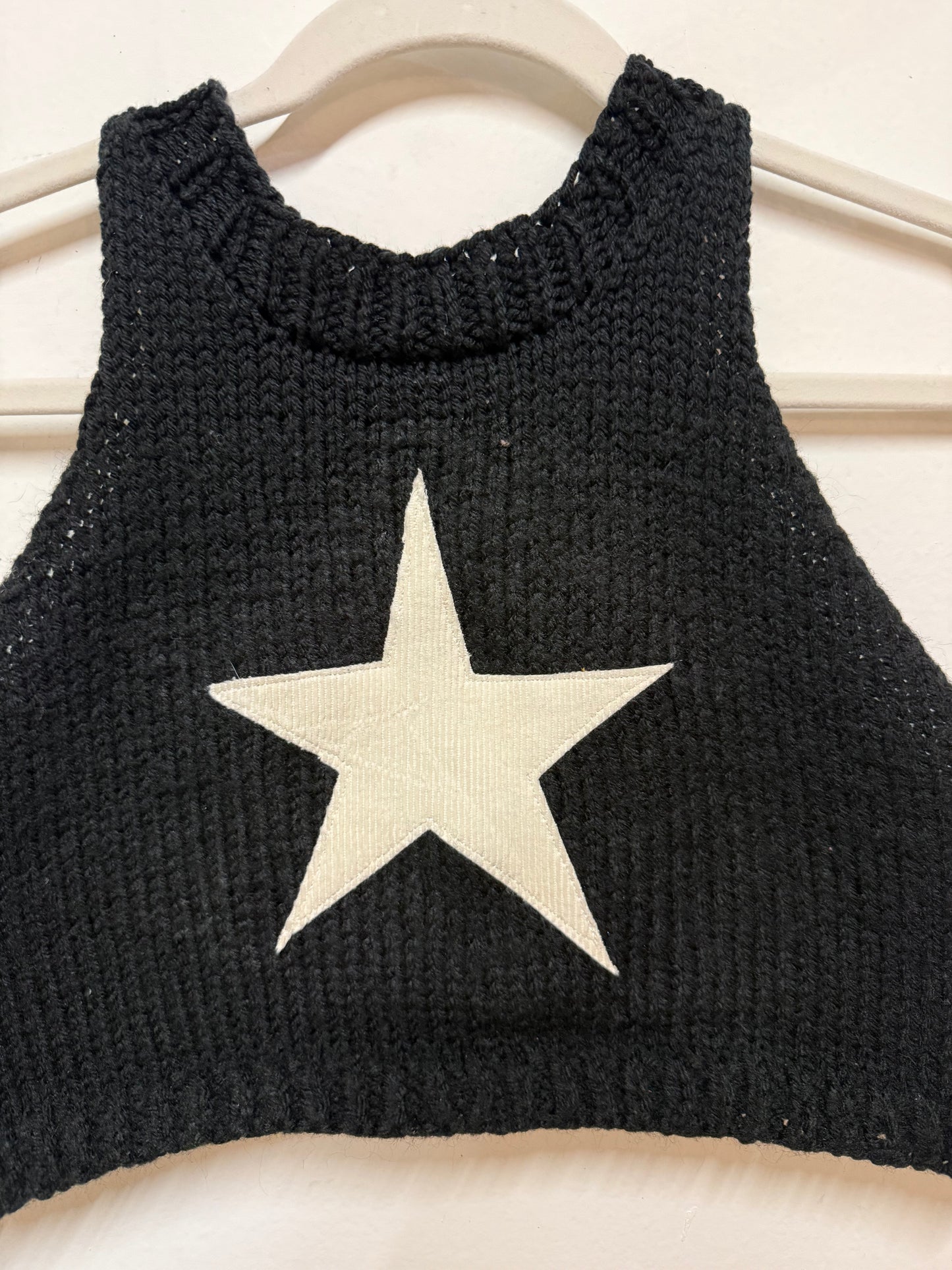 Hand-Knit star tank (M/L)