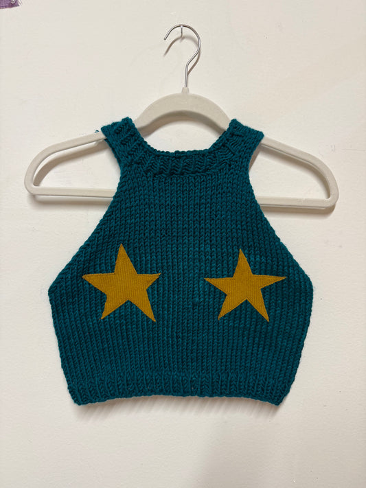 Hand-Knit star boob tank (M/L) (Copy)