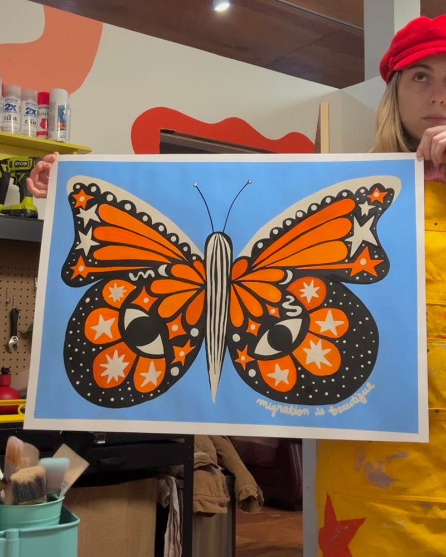 "Migration is Beautiful" 22x30 (for Minnesota)